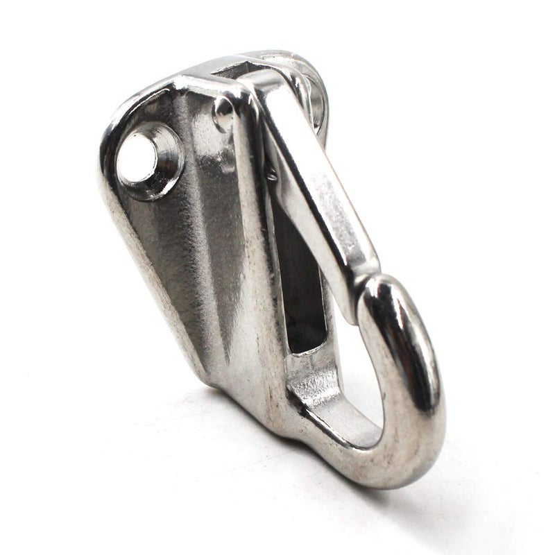 Flomore Fender Hook Marine Grade 316 Stainless Steel Spring Snap Hook Boat Ship Hardware (Pack of 4) - Image 2